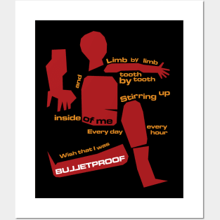 Bulletproof Red Posters and Art